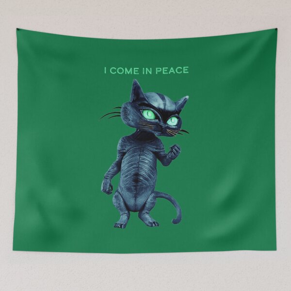 Item preview, Alien cat, I come in peace designed and sold by Glamalt.