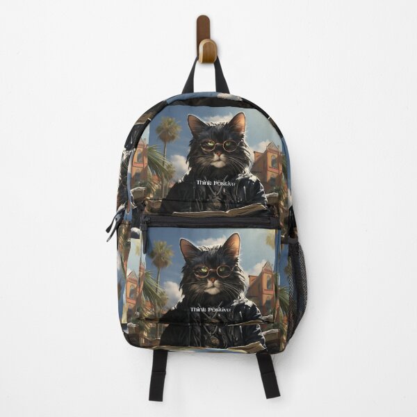 Item preview, California Cool Black Cat Stay Positive designed and sold by Aquablue22.