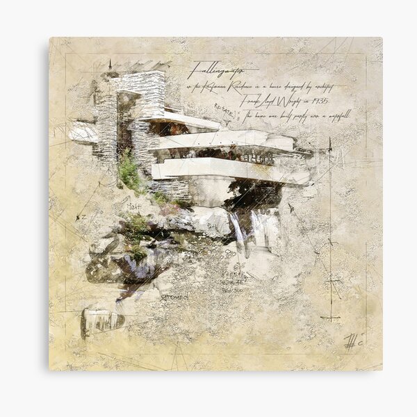 Fallingwater, USA Canvas Print