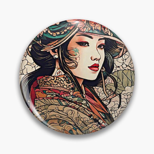 Item preview, In the captivating artwork a Thai lady gracefully adorns herself in traditional Japanese attire blending the elegance of two distinct cultures into a harmonious visual mesterpiece. designed and sold by Best-Art-32.