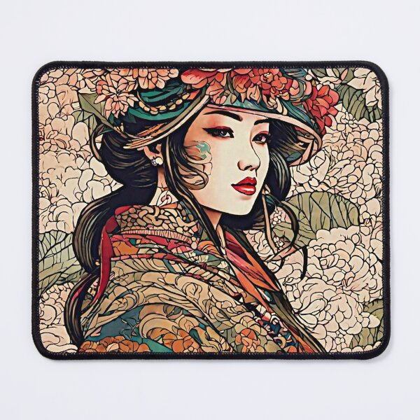 Item preview, In the captivating artwork a Thai lady gracefully adorns herself in traditional Japanese attire blending the elegance of two distinct cultures into a harmonious visual mesterpiece. designed and sold by Best-Art-32.