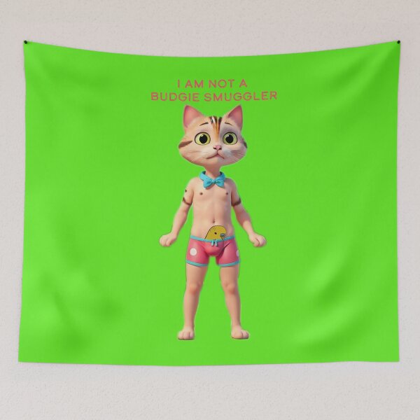 Item preview, Cat says he's not a Budgie Smuggler designed and sold by Glamalt.