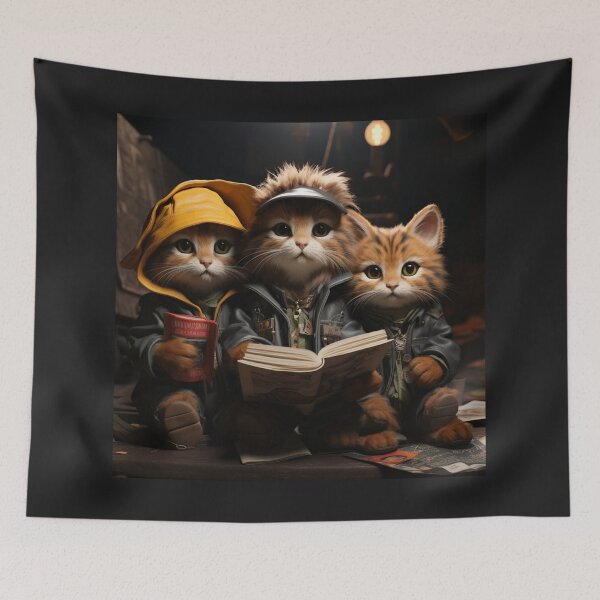 Item preview, Cool Cats Love to Read Paw Pals designed and sold by Aquablue22.