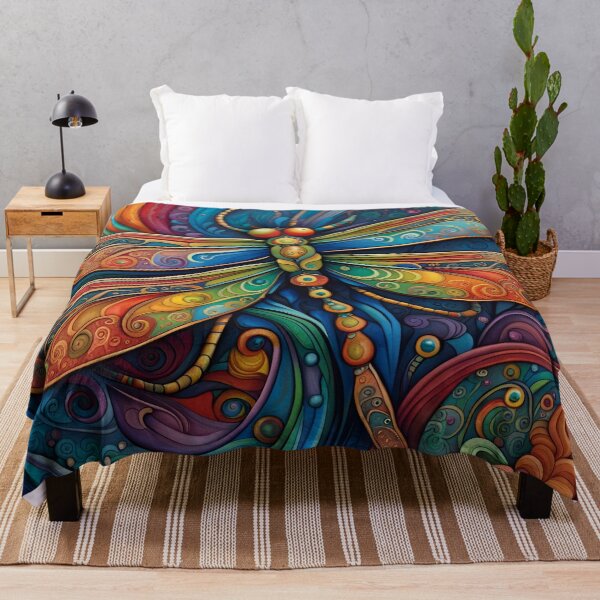 Item preview, Dragonfly Art Nouveau Painting designed and sold by druidwolfart.