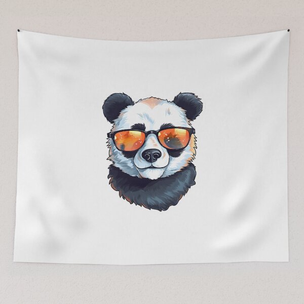 Item preview, Funny Cool Chill Panda with Orange Lens designed and sold by ZappyP.