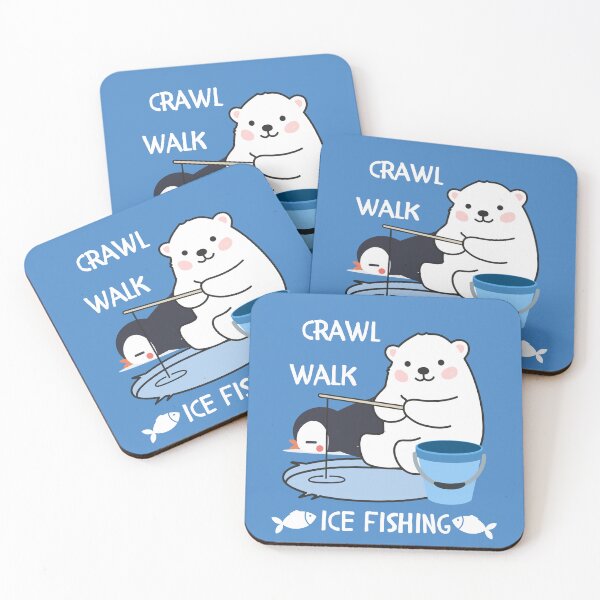 Artikelvorschau, Krabbelspaziergang Eisfischen süßes Winterdesign für Kinder entworfen und verkauft von Lady-Frost.