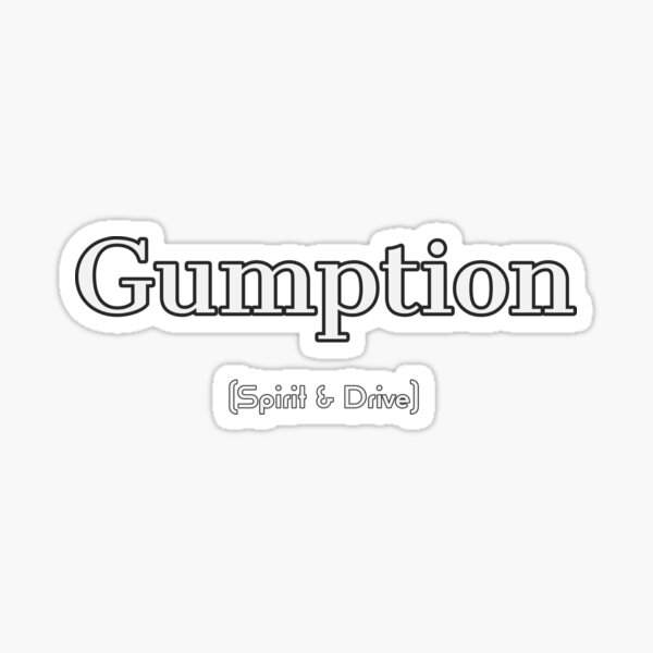 Item preview, Gumption - British Word designed and sold by ClanRaeDesign.