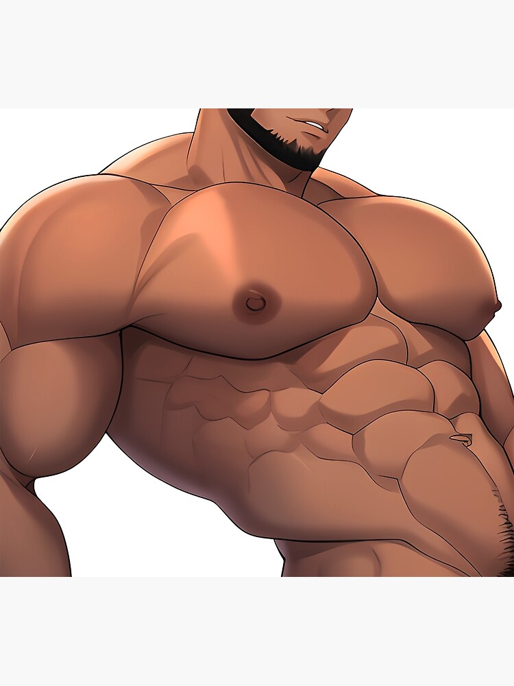 Muscular Anime Boy Poster for Sale by baraclub