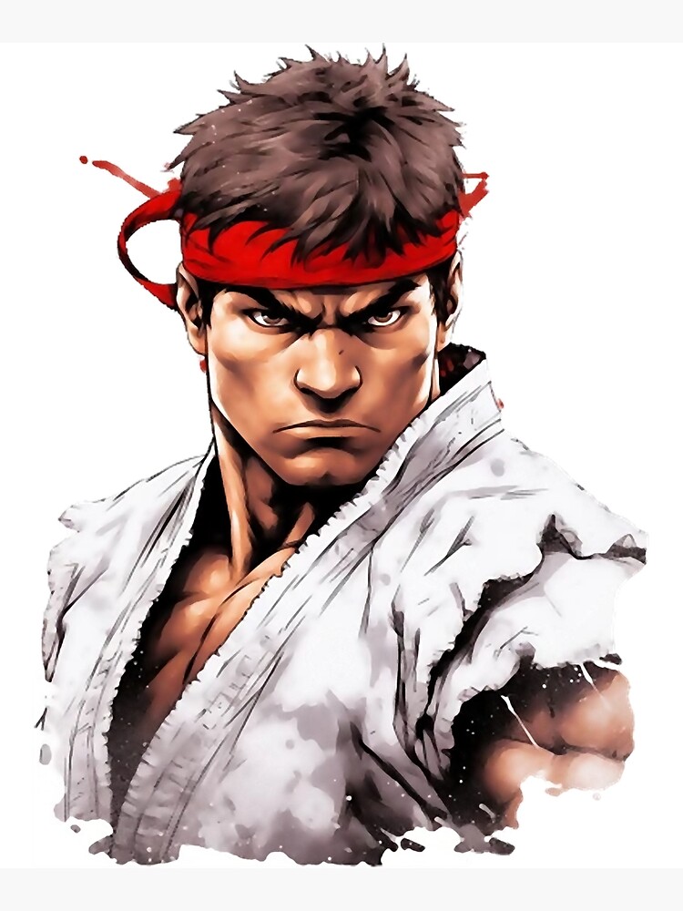 Ryu Street Fighter Design (1) Poster for Sale by GilliamPoundC