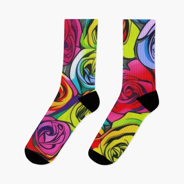 Item preview, Abstract Colorful Roses Pattern designed and sold by calibrit.