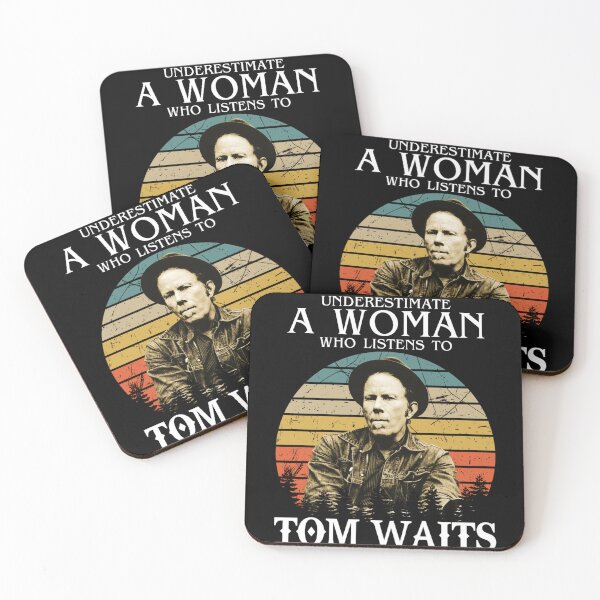 Item preview, Ne sous-estimez jamais une femme qui écoute Tom Waits  essentiel designed and sold by MaritzaPurchas.