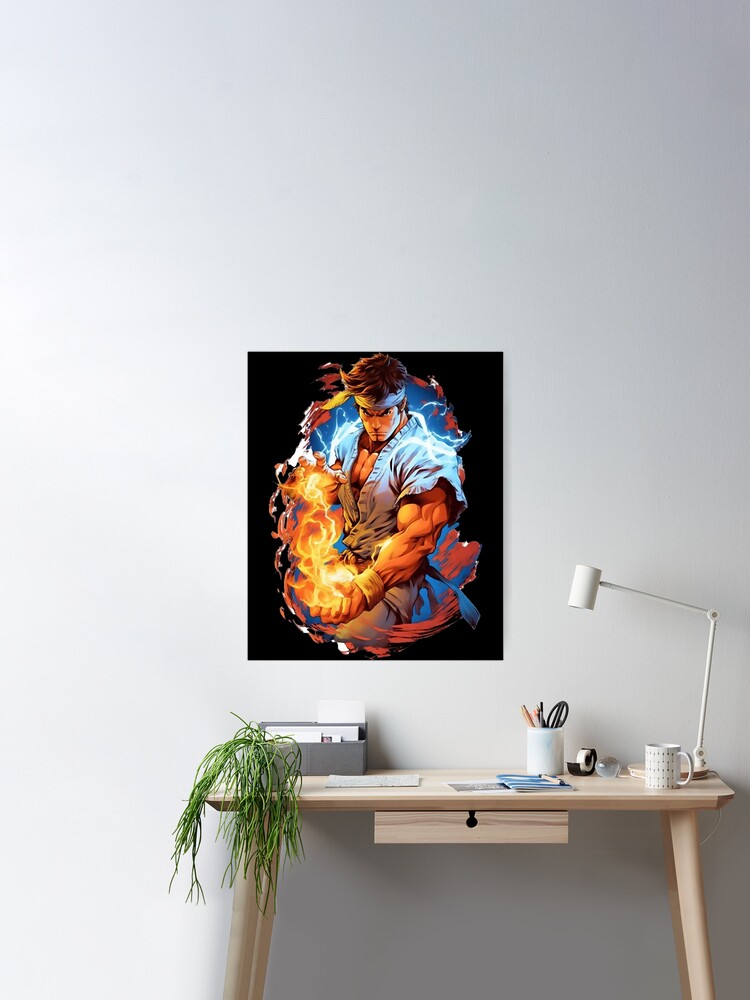 Ryu Street Fighter Design (1) Poster for Sale by GilliamPoundC