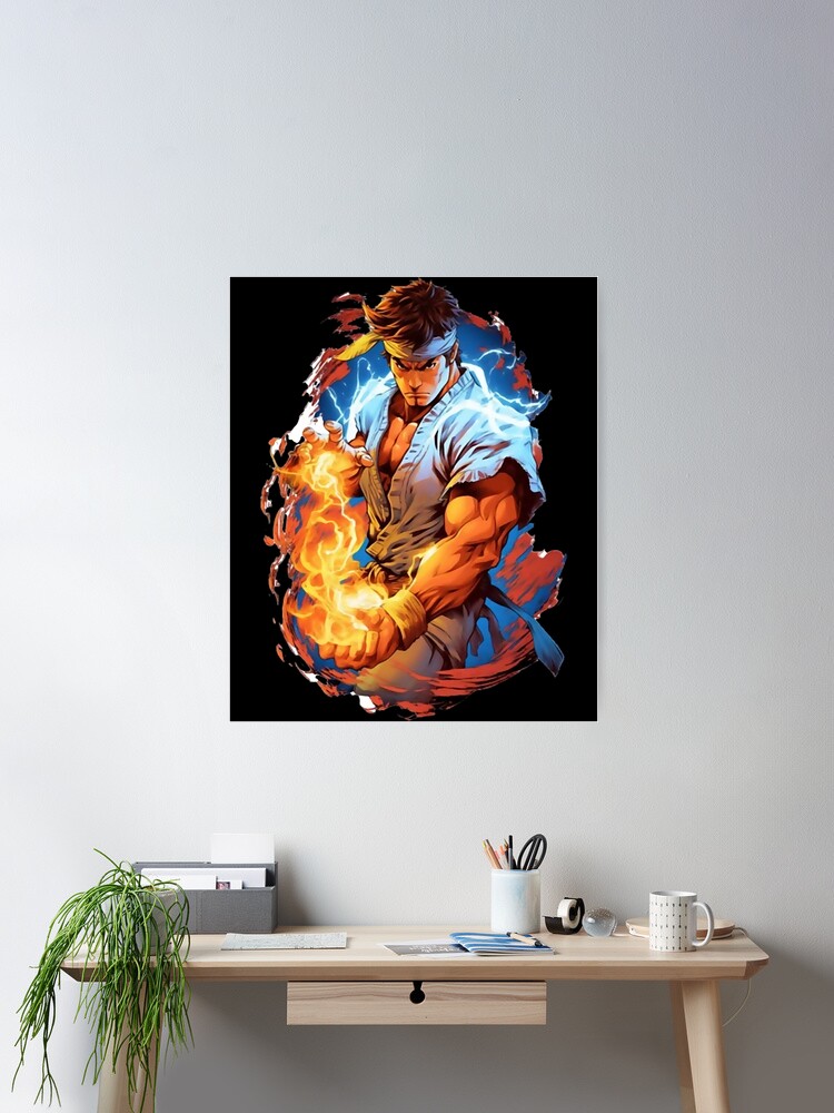 Ryu Street Fighter Design (1) Poster for Sale by GilliamPoundC