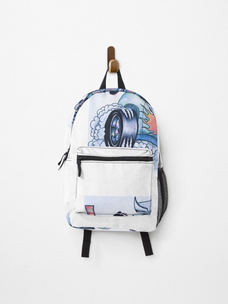 Thumbnail 1 of 3, Backpack, LEAD FOOT RACING designed and sold by spin-ink.