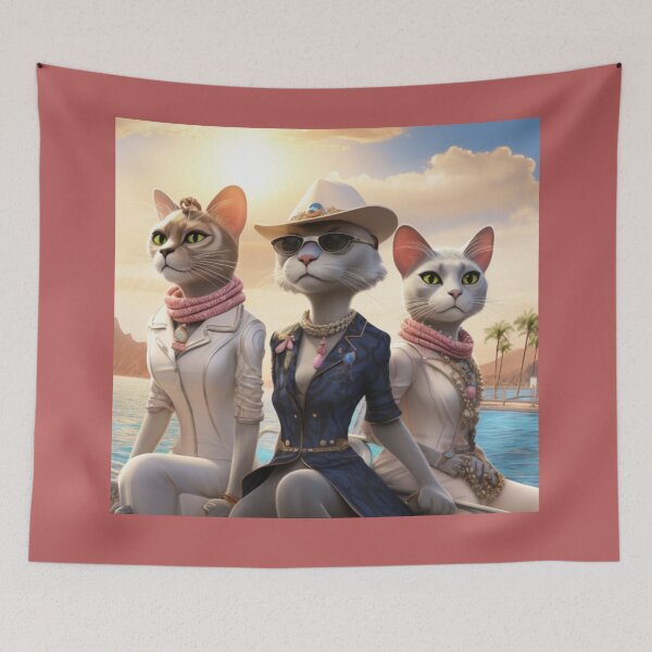 Item preview, Diva Cute Cats, Fashionable Cats designed and sold by Aquablue22.