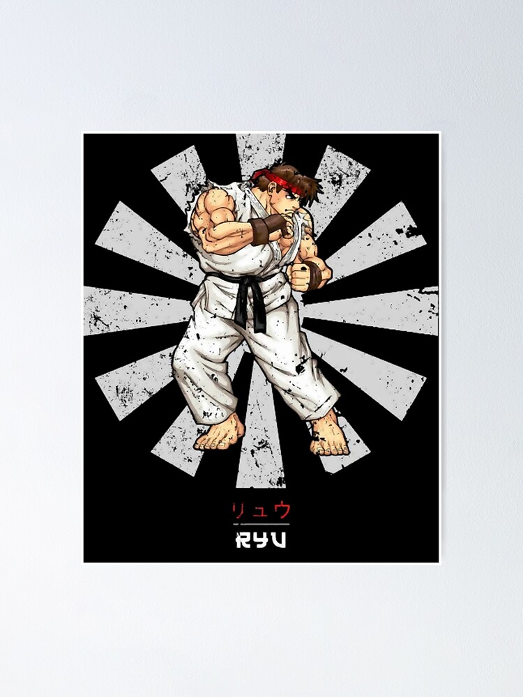 Ryu Street Fighter Design (1) Poster for Sale by GilliamPoundC