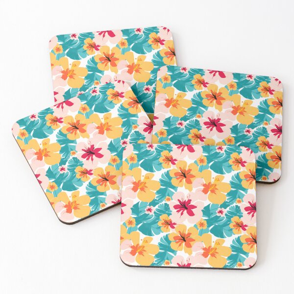 Item preview, Hibiscus Flower Pattern Digital Art designed and sold by Anongdesign.