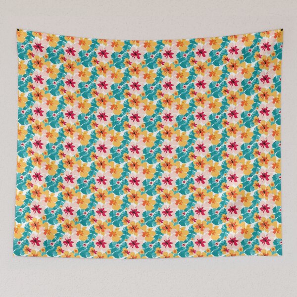 Item preview, Hibiscus Flower Pattern Digital Art designed and sold by Anongdesign.