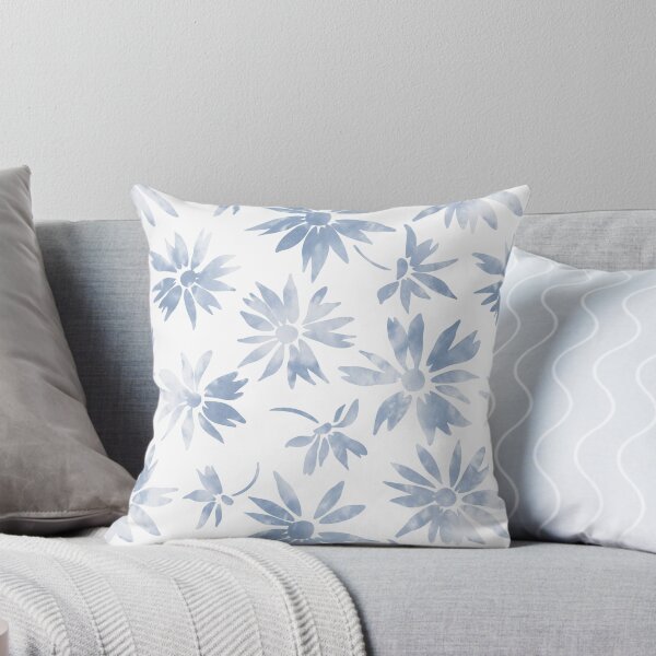 Item preview, sunflower, floral, ethnic, pink, wallpaper, watercolors, blue, daisy designed and sold by mintdiamond21.