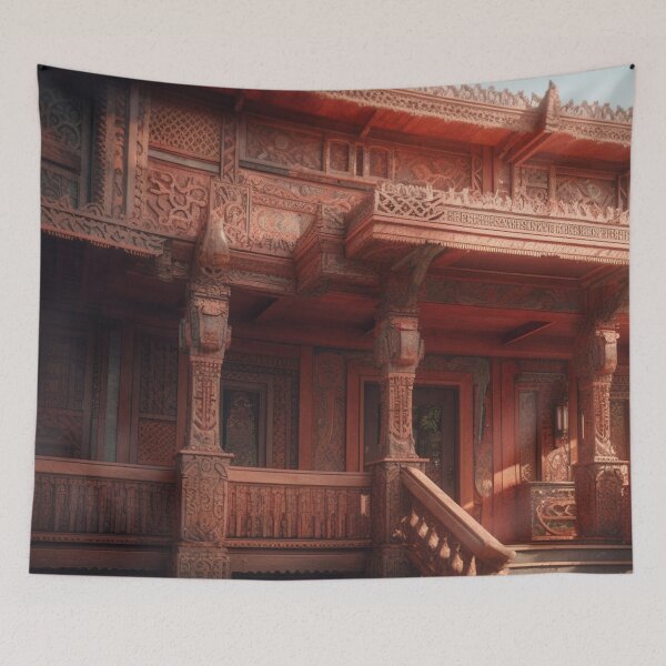 Item preview, Hand carved kheda traditional building designed and sold by WhiteWolfe0127.