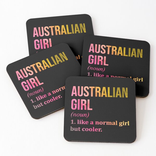 Artikelvorschau, Definition eines australischen Mädchens in Aquarell entworfen und verkauft von XCIV.