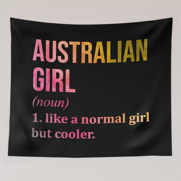 Item preview, Australian Girl Definition in Watercolor designed and sold by XCIV.