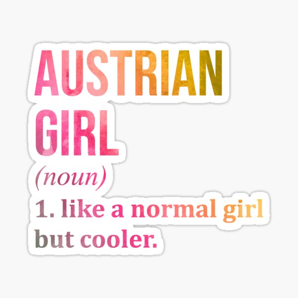 Item preview, Austrian Girl Definition in Watercolor designed and sold by XCIV.