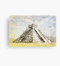 Maya Pyramid, Mexico Canvas Print