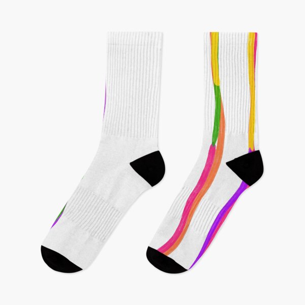 Item preview, Stripes Graffiti Distorted Colorful Warped Abstract Print Fluid Organic Scribbles designed and sold by DreamHomes.