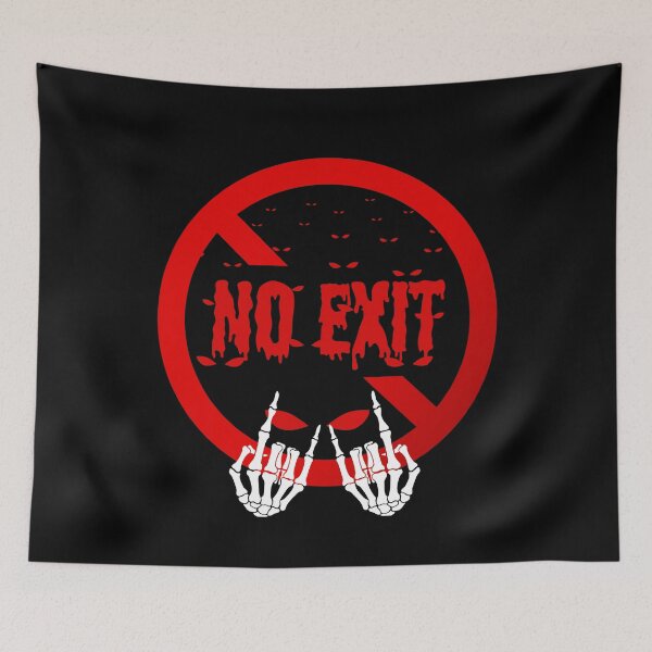 Item preview, Street sign no exit  halloween. Funny gift for your loved ones designed and sold by Krzysztof Siwek.