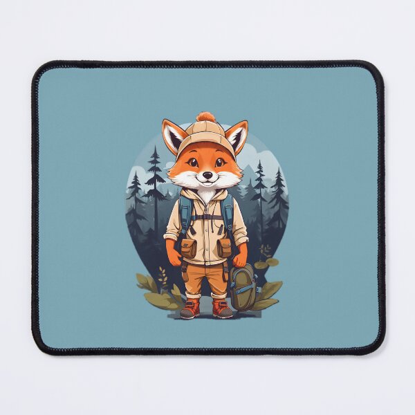 Item preview, Young fox cub explorer in forrest cartoon comic graphic for kids designed and sold by CedricNorbinho.