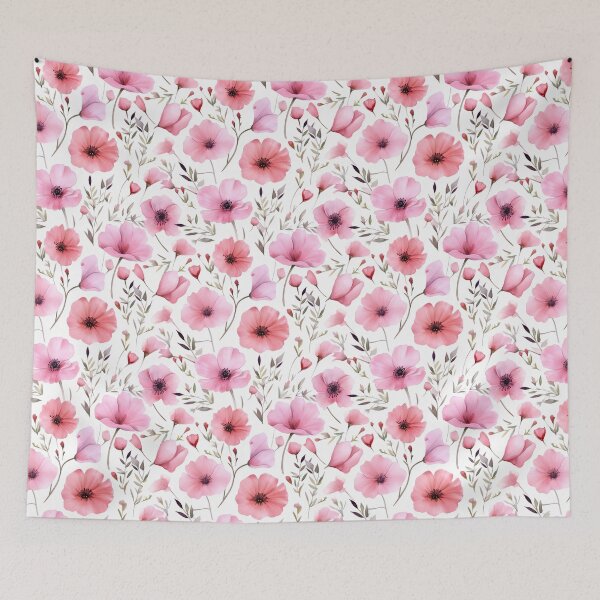 Item preview, Watercolor Pink Flower plant  designed and sold by EnigmaStitcher.