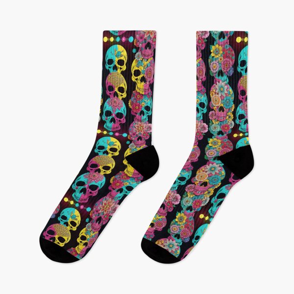Item preview, Skulls 41 - Trippy Cranium Pattern designed and sold by TheThirdEye.