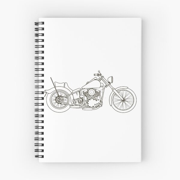 Item preview, Harley line drawing designed and sold by ianearthcore.