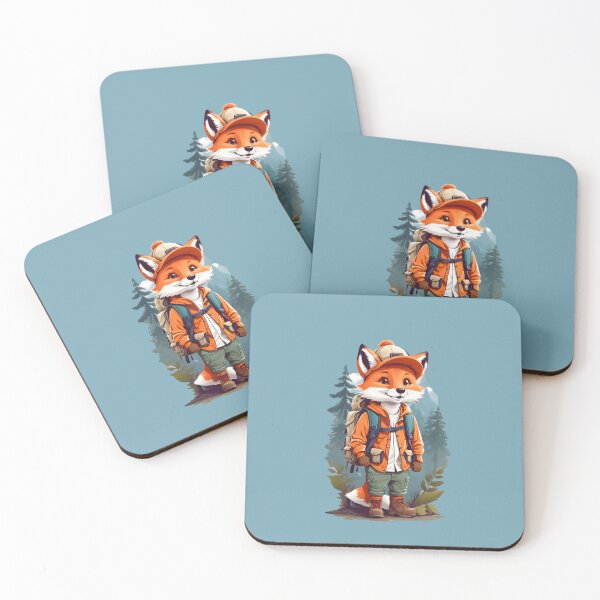 Item preview, Young fox cub explorer in forrest cartoon comic graphic for kids designed and sold by CedricNorbinho.