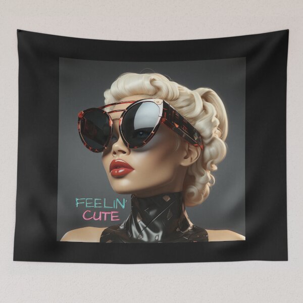 Item preview, Beautiful girl wearing Cat Sunshades designed and sold by Aquablue22.