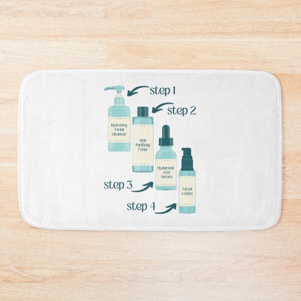 Item preview, Cleanser Toner Serum Lotion Skincare Steps Beauty Secrets designed and sold by ObsidianDaz.