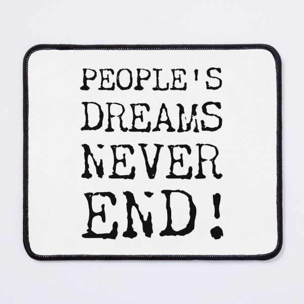 Item preview, ONE PIECE !! - People's dreams never end ! Marshall D Teach quote, Black on White designed and sold by happy-capy.