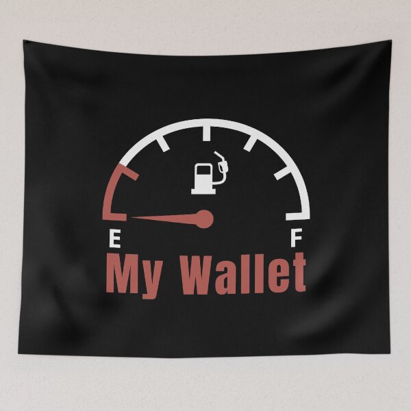 Item preview, My Wallet Meter On Empty designed and sold by ArtisShops.