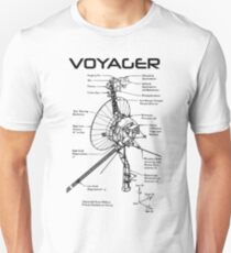 Voyager Programm - Schwarze Tinte Slim Fit T-Shirt