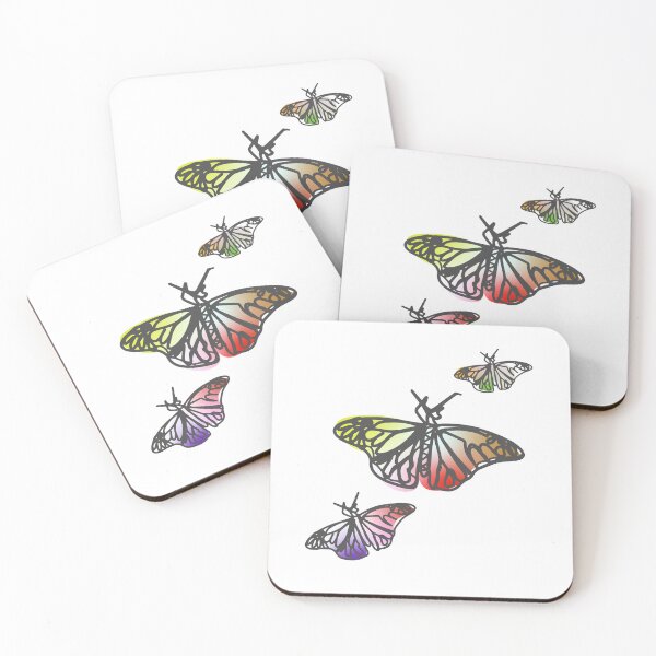 Item preview, Butterfly Colorful Warped Abstract Fluid Organic Scribbles designed and sold by DreamHomes.