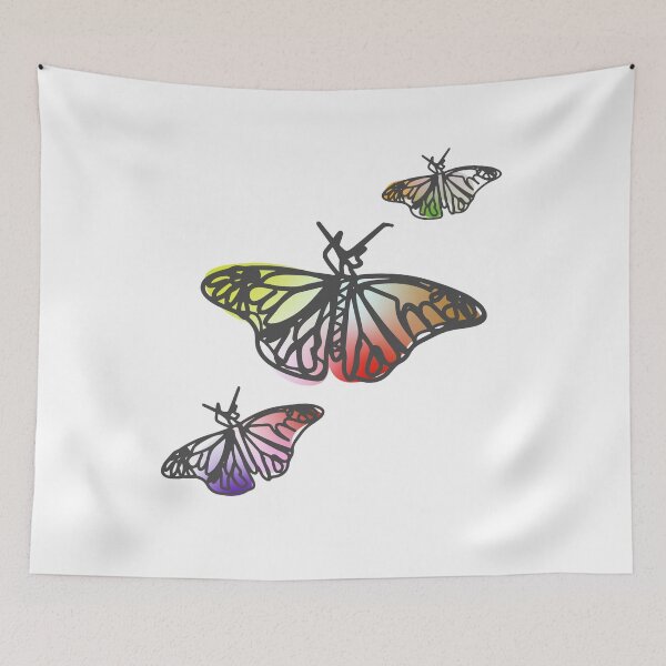 Item preview, Butterfly Colorful Warped Abstract Fluid Organic Scribbles designed and sold by DreamHomes.