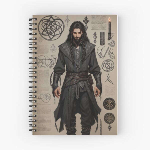 Item preview, Livafiel: Fantasy Sketch Book with Bits of Color designed and sold by DreamLoreArt.