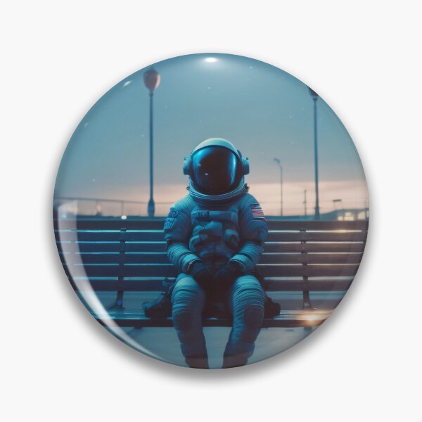 Item preview, An astronaut is sitting on a bench designed and sold by Amitbasri.