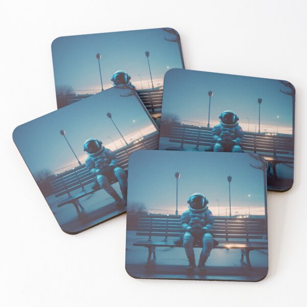 Item preview, An astronaut is sitting on a bench designed and sold by Amitbasri.
