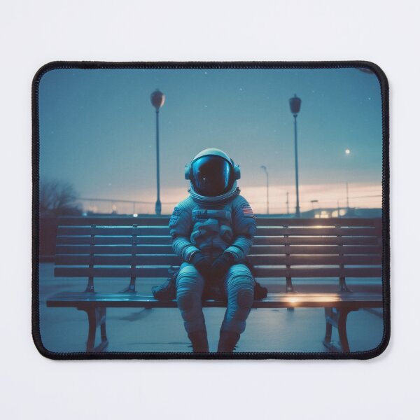 Item preview, An astronaut is sitting on a bench designed and sold by Amitbasri.