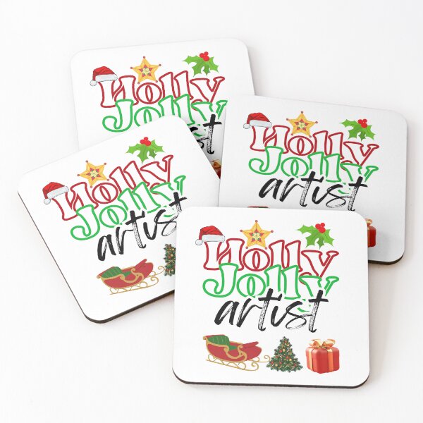 Item preview, Holly Jolly Artist - Merry Christmas, Happy Holidays designed and sold by Ghoof-Wear.