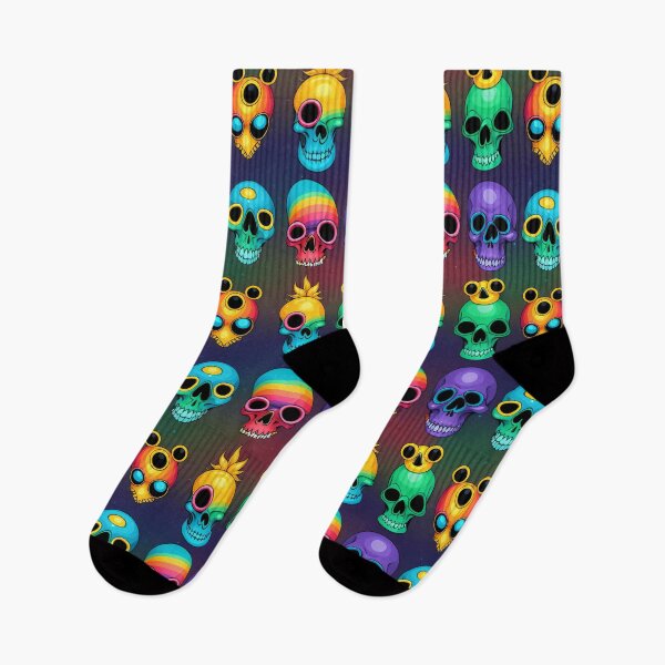 Item preview, Skulls 42 - Trippy Cranium Pattern designed and sold by TheThirdEye.