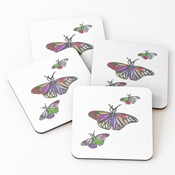 Item preview, Holographic Colors Butterfly Colorful Warped Abstract Fluid Organic Scribbles designed and sold by DreamHomes.