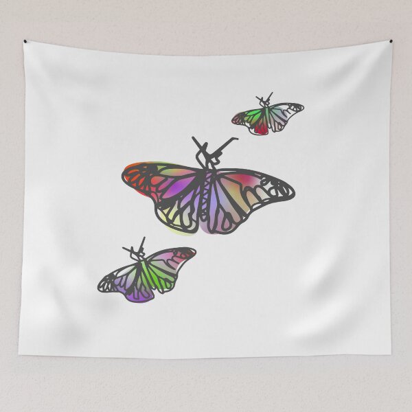 Item preview, Holographic Colors Butterfly Colorful Warped Abstract Fluid Organic Scribbles designed and sold by DreamHomes.